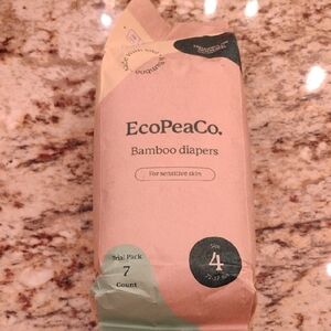Eco Pea Co Bamboo Diapers - Size 4 (7 COUNT)